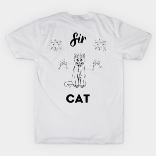 Sir Cat, funny cat design T-Shirt